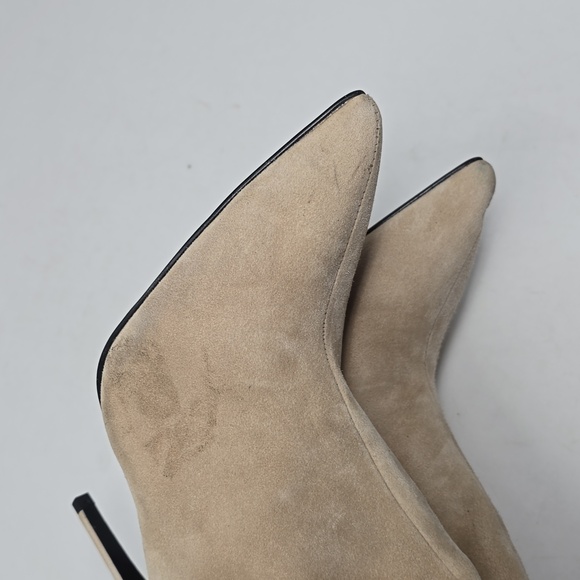 Reiss Ashton Suede Pointed Toe Buckle Stiletto Heeled Boots Women's Size  8 - Picture 7 of 8